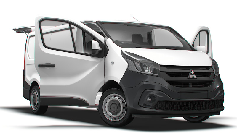 Mitsubishi Express L2H1 Tailgate HQInterior 2022 3D Модель .c4d .max .obj .3ds .fbx .stl .blend 