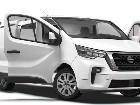 Nissan Primastar Van L2H1 Tailgate HQInterior 2026 3D 모델