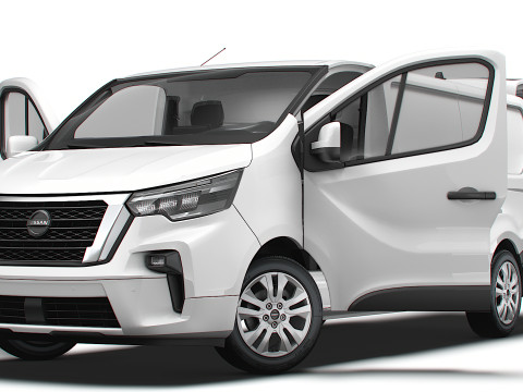 Nissan Primastar Van L2H1 Tailgate HQInterior 2026 3D 모델