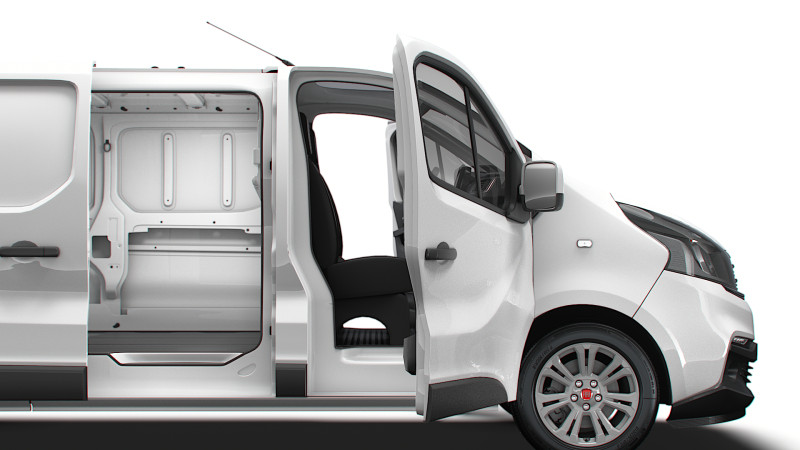 Fiat Talento Van L2H1 Tailgate HQInterior 2021 Modelo 3D .c4d .max .obj .3ds .fbx .stl .blend