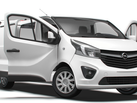 Opel Vivaro Van L2H1 Tailgate HQInterior 2019 3D मॉडल