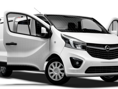 Opel Vivaro Van L2H1 Tailgate HQInterior 2019 3D Model