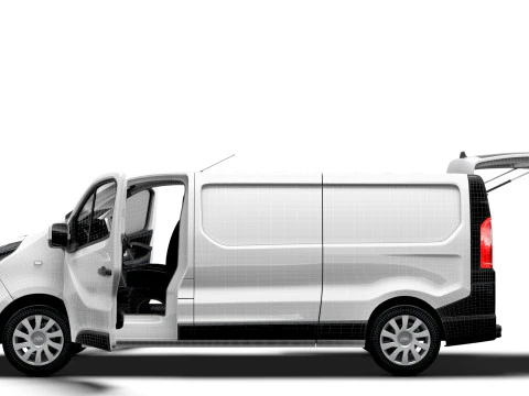 Opel Vivaro Van L2H1 Portellone HQInterni 2019 Modello 3D