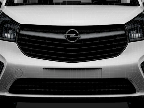 Opel Vivaro Van L2H1 Portellone HQInterni 2019 Modello 3D