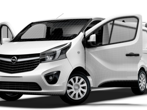 Opel Vivaro Van L2H1 Tailgate HQInterior 2019 3D Model