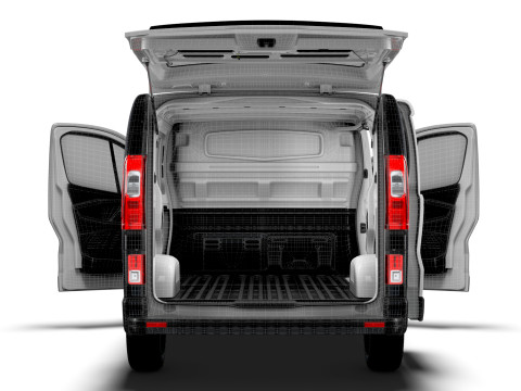 Opel Vivaro Van L2H1 Tailgate HQInterior 2019 3D Model