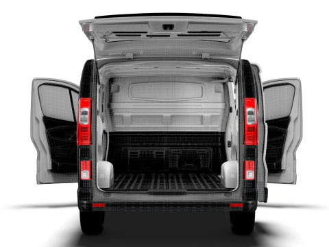 Opel Vivaro Van L2H1 Portellone HQInterni 2019 Modello 3D