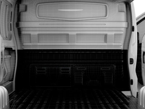 Opel Vivaro Van L2H1 Portellone HQInterni 2019 Modello 3D