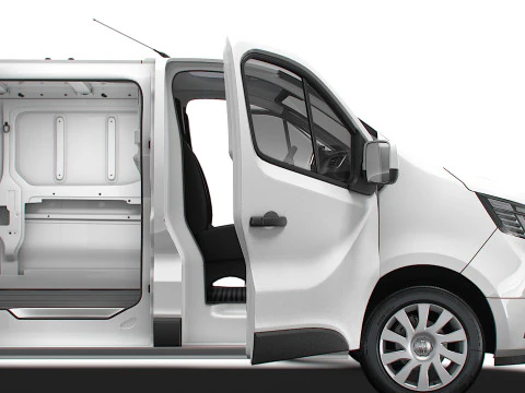 Renault Trafic Van L2H1 Двері багажника HQInterior 2024 3D Модель