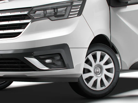 Renault Trafic Van L2H1 Двері багажника HQInterior 2024 3D Модель