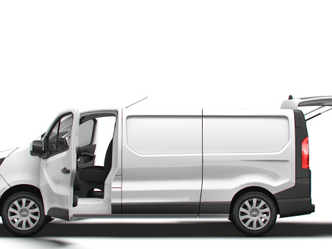 Renault Trafic Van L2H1 Tailgate HQInterior 2024 3D Modell