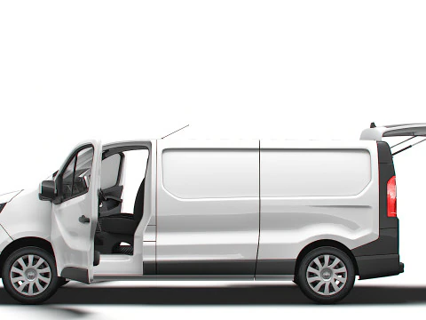 Renault Trafic Van L2H1 Двері багажника HQInterior 2024 3D Модель
