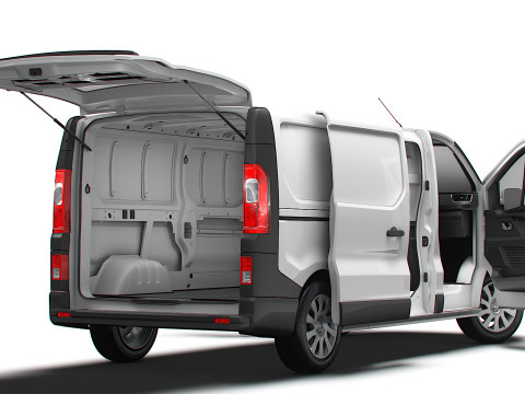 Renault Trafic Van L2H1 Tailgate HQInterior 2024 3D Modell