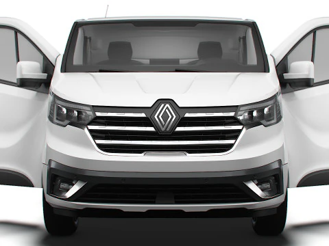 Renault Trafic Van L2H1 Двері багажника HQInterior 2024 3D Модель
