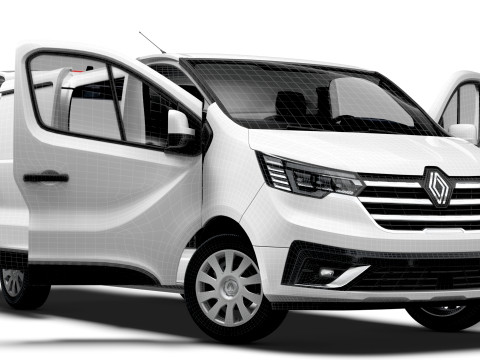 Renault Trafic Van L2H1 Tailgate HQInterior 2024 3D Modell
