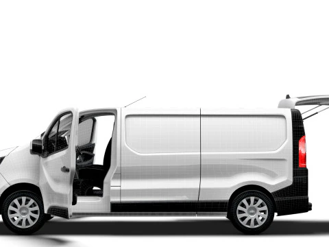 Renault Trafic Van L2H1 Двері багажника HQInterior 2024 3D Модель