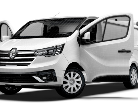 Renault Trafic Van L2H1 Tailgate HQInterior 2024 3D Modell
