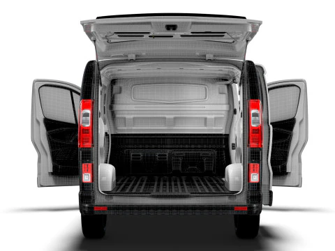 Renault Trafic Van L2H1 Двері багажника HQInterior 2024 3D Модель