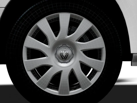 Renault Trafic Van L2H1 Двері багажника HQInterior 2024 3D Модель