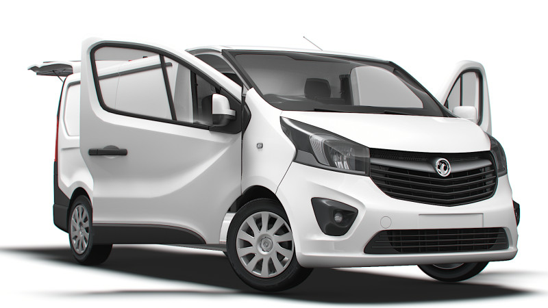 Vauxhall Vivaro Van L2H1 Tailgate HQInterior 2019 3Dモデル .c4d .max .obj .3ds .fbx .stl .blend