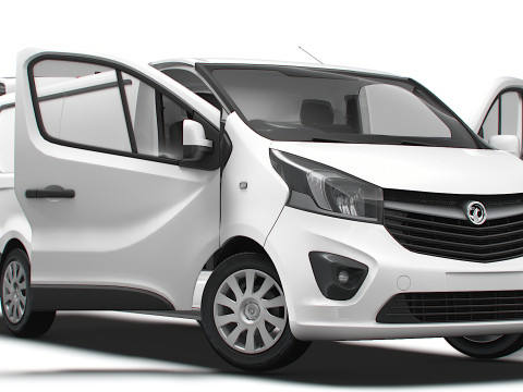 Vauxhall Vivaro Van L2H1 Tailgate HQInterior 2019 3D Model