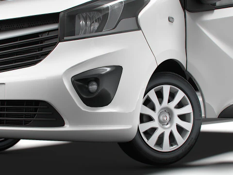 Vauxhall Vivaro Van L2H1 Tailgate HQInterior 2019 3D Model