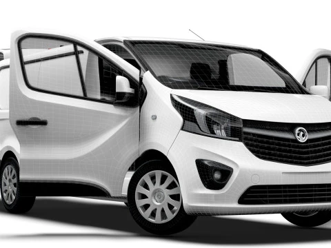 Vauxhall Vivaro Van L2H1 Tailgate HQInterior 2019 3D Model