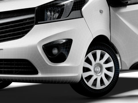 Vauxhall Vivaro Van L2H1 Tailgate HQInterior 2019 3D Model