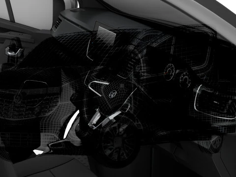Vauxhall Vivaro Van L2H1 Tailgate HQInterior 2019 3D Model