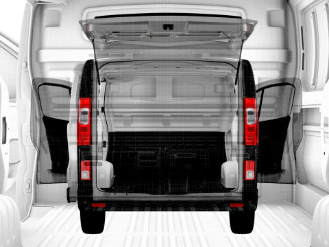 Vauxhall Vivaro Van L2H1 Tailgate HQInterior 2019 3D Model