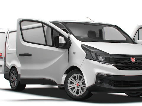 菲亚特 Talento Van L2H1 HQ 内饰 2021 年英国规格 3D 模型