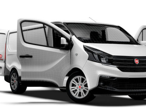 Fiat Talento Van L2H1 HQInterior 2021 UKspec 3D Modell