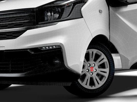 Fiat Talento Van L2H1 HQInterior 2021 UKspec 3D Model