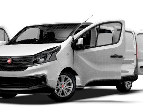 Fiat Talento Van L2H1 HQInterior 2021 UKspec 3D Modell
