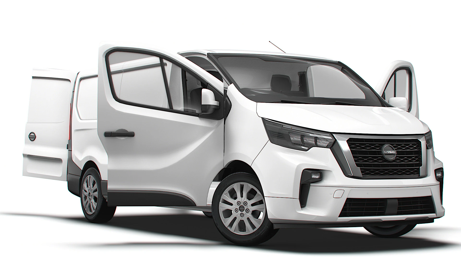 Nissan Primastar Van L2H1 HQInterior 2026 UKspec 3D Model .c4d .max .obj .3ds .fbx .stl .blend
