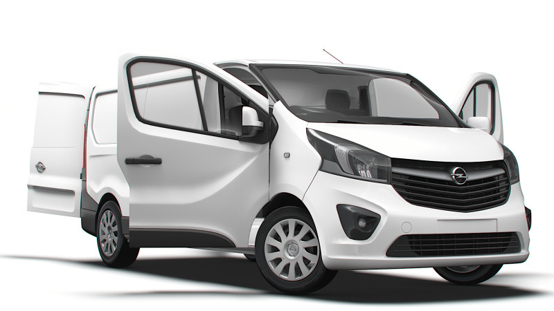Opel Vivaro Van L2H1 HQInterior 2019 UKspec 3D Model .c4d .max .obj .3ds .fbx .stl .blend 