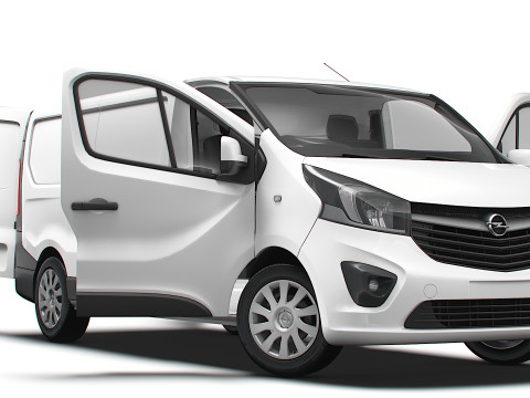 Opel Vivaro Van L2H1 HQInterior 2019 UKspec 3D Model