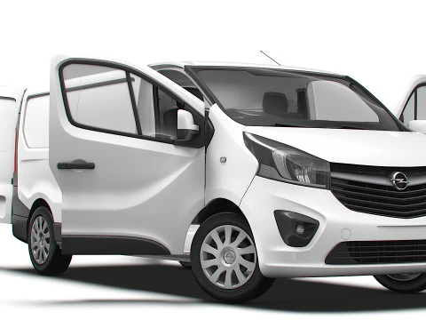 Opel Vivaro Van L2H1 HQ Interni 2019 UK spec Modello 3D