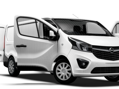 Opel Vivaro Van L2H1 HQInterior 2019 UKspec 3D Model