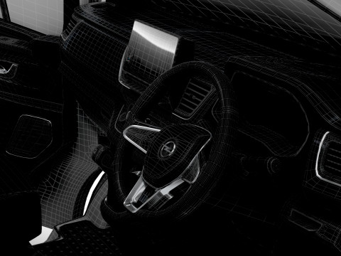 Opel Vivaro Van L2H1 HQInterior 2019 UKspec 3D Model