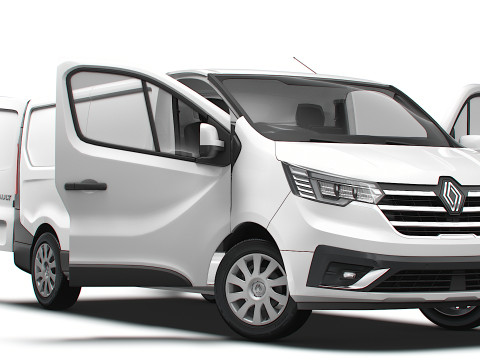 Renault Trafic Van L2H1 HQInterior 2024 UKspec 3D Model