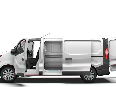 Renault Trafic Van L2H1 HQInterior 2024 UKspec 3D Model