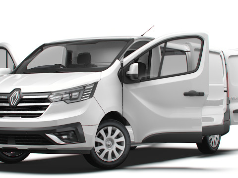 Renault Trafic Van L2H1 HQInterior 2024 UKspec 3D Model
