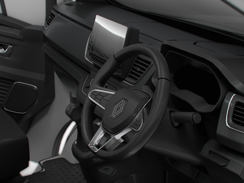 Renault Trafic Van L2H1 HQInterior 2024 UKspec 3D Model