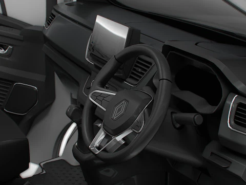 Renault Trafic Van L2H1 HQInterior 2024 UKspec 3D Model