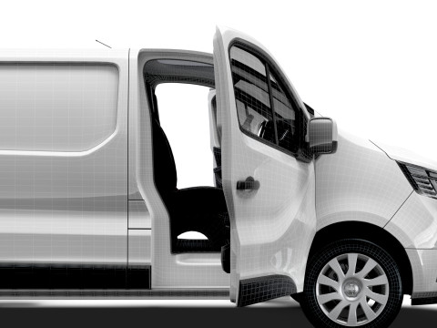 Renault Trafic Van L2H1 HQInterior 2024 UKspec 3D Model