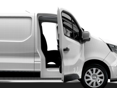 Renault Trafic Van L2H1 HQInterior 2024 UKspec 3D Model