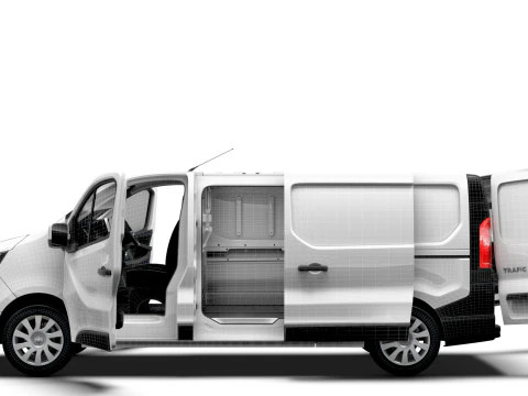 Renault Trafic Van L2H1 HQInterior 2024 UKspec 3D Model