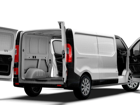Renault Trafic Van L2H1 HQInterior 2024 UKspec 3D Model