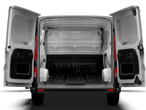 Renault Trafic Van L2H1 HQInterior 2024 UKspec 3D Model